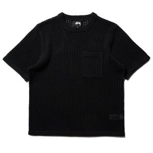 STUSSY O'DYED HEAVYWEIGHT MESH CREW